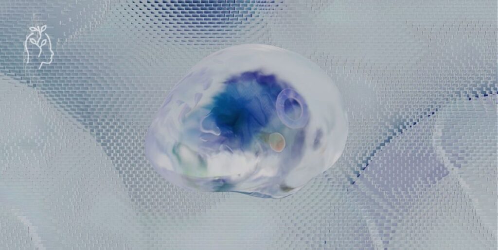 Image de l'intelligence artificielle d'un cerveau humain