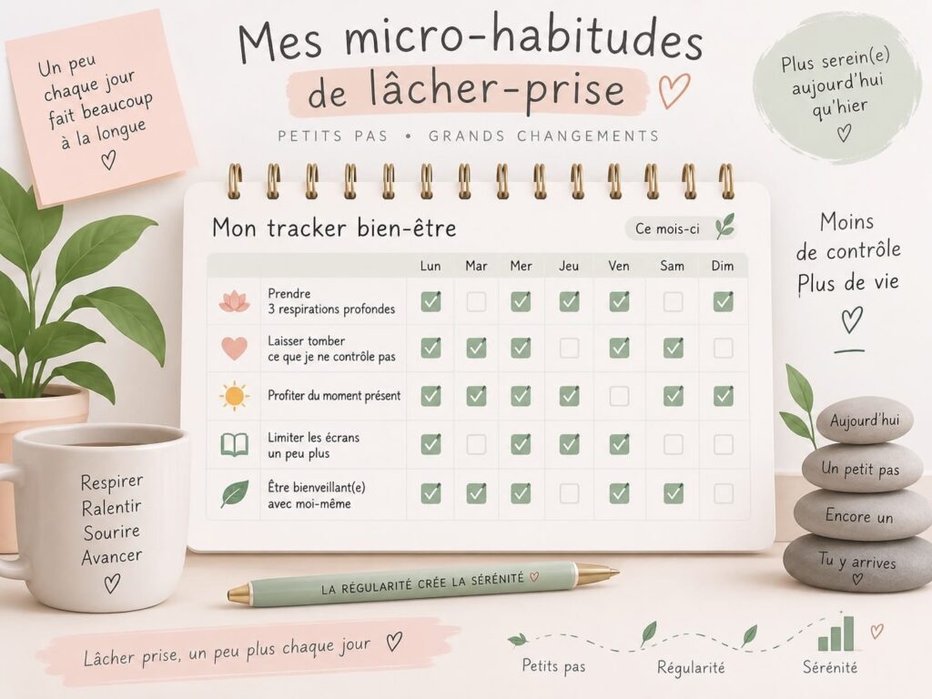 Suivi de micro-habitudes de lâcher prise