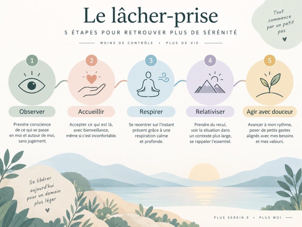 Lâcher prise: méthodes concrètes et méditation - Méditer avec Ressources et Actualisation Le lâcher prise, comment faire