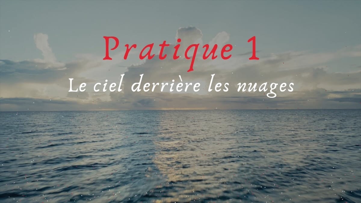 pratique méditation ciel derrière nuages